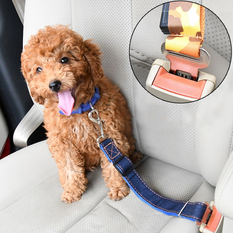 Adjustable Puppy Dog Car Seat Belts for Vehicle