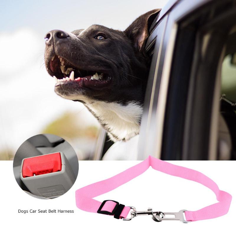 Pet Dog Seat Belt Adjustable  for Small Medium Dogs in 13 Colors