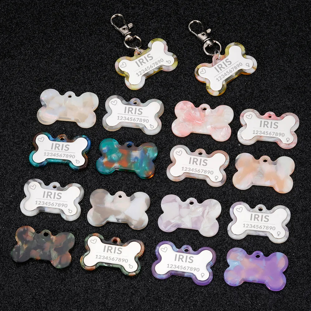 Personalized Plate Pet Tag Cat Dogs Collar Accessories Medal Custom Kitten Puppy Name Number Engraved Lettering Dog Supplies