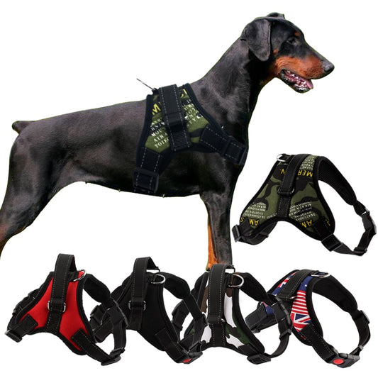 Durable Reflective Pet Dog Harness For Small Medium Large Dogs